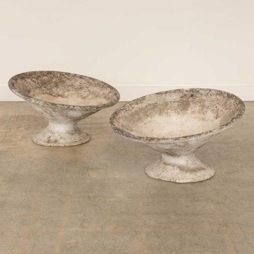 1960s Willy Guhl Concrete Saucer Planter