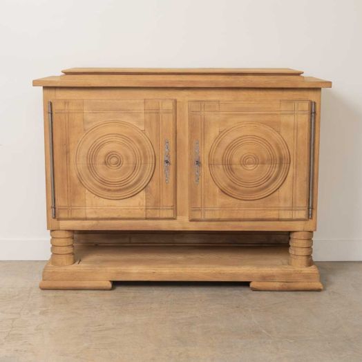 French Light Oak Sideboard by Charles Dudouyt