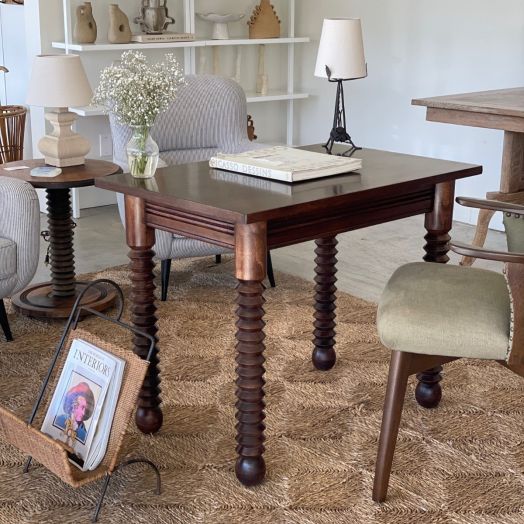 French Wood Table by Charles Dudouyt - ON HOLD