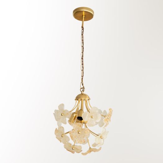 Murano Flower Glass Pendant Light
