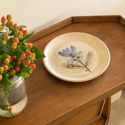 French Ceramic Plate by Gustave Reynaud