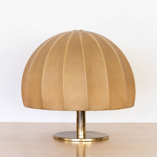 Italian Cocoon Brass Table Lamp
